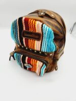 Pendleton Cowhide Leather Backpack Purse Crossbody Laptop Bag Western Boho Cowgirl Country Purses Mini Backpack Bags MEssenger 215