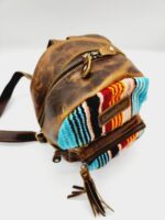 Pendleton Cowhide Leather Backpack Purse Crossbody Laptop Bag Western Boho Cowgirl Country Purses Mini Backpack Bags MEssenger 217