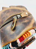 Pendleton Cowhide Leather Backpack Purse Crossbody Laptop Bag Western Boho Cowgirl Country Purses Mini Backpack Bags MEssenger 218