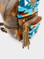 Pendleton Cowhide Leather Backpack Purse Crossbody Laptop Bag Western Boho Cowgirl Country Purses Mini Backpack Bags MEssenger 225