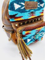 Pendleton Cowhide Leather Backpack Purse Crossbody Laptop Bag Western Boho Cowgirl Country Purses Mini Backpack Bags MEssenger 226