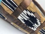 Leather western duffel bag travel bag overnight bag mens bags saddle blanket wool pendleton thunderbolt 6