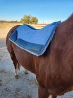 Felt Wool Saddle Pad Fleece Lining ropers Pad Wither Cutout 1