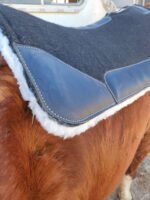 Felt Wool Saddle Pad Fleece Lining ropers Pad Wither Cutout 10 1