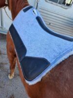 Felt Wool Saddle Pad Fleece Lining ropers Pad Wither Cutout 12 1