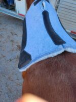 Felt Wool Saddle Pad Fleece Lining ropers Pad Wither Cutout 13 1