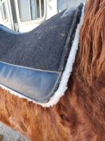 Felt Wool Saddle Pad Fleece Lining ropers Pad Wither Cutout 3 1