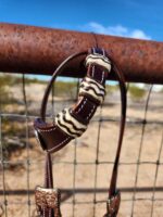 Rawhide Leather Western Split Ear One Ear Headstall For Sale 10