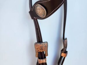 Rawhide Leather Western Split Ear One Ear Headstall For Sale 19