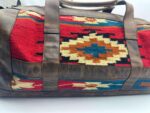 Sedona Turquoise Leather Travel Bag Weekend Bag Duffel Bag Carry On Western Bag Mens 1