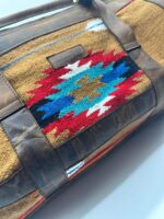 Sedona Turquoise Leather Travel Bag Weekend Bag Duffel Bag Carry On Western Bag Mens 11