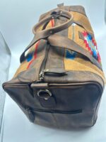 Sedona Turquoise Leather Travel Bag Weekend Bag Duffel Bag Carry On Western Bag Mens 12