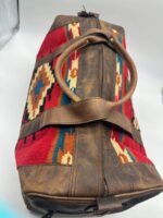 Sedona Turquoise Leather Travel Bag Weekend Bag Duffel Bag Carry On Western Bag Mens 15