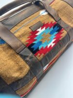 Sedona Turquoise Leather Travel Bag Weekend Bag Duffel Bag Carry On Western Bag Mens 17