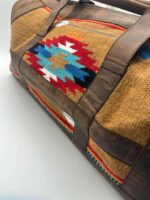 Sedona Turquoise Leather Travel Bag Weekend Bag Duffel Bag Carry On Western Bag Mens 2