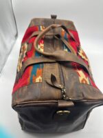 Sedona Turquoise Leather Travel Bag Weekend Bag Duffel Bag Carry On Western Bag Mens 5