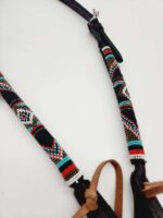 Blue Rodeo One Ear Western Beaded Headstall Cowboy Horse Tack Bridle 1