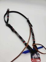 Blue Rodeo One Ear Western Beaded Headstall Cowboy Horse Tack Bridle 18