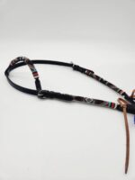 Blue Rodeo One Ear Western Beaded Headstall Cowboy Horse Tack Bridle 3