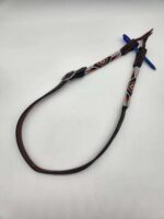 Navajo Rug Split Ear Headstall Beaded Western Horse Bridle 10