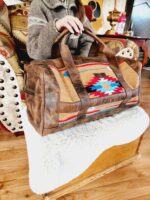 Western Bags Purses Cowhide Pendleton Wool NFR Fashion Cowgirl Duffel Bags Weekend Bags Purses Mini Backpack Cowhide bag 109