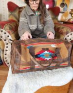 Western Bags Purses Cowhide Pendleton Wool NFR Fashion Cowgirl Duffel Bags Weekend Bags Purses Mini Backpack Cowhide bag 112