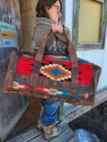 Western Bags Purses Cowhide Pendleton Wool NFR Fashion Cowgirl Duffel Bags Weekend Bags Purses Mini Backpack Cowhide bag 79