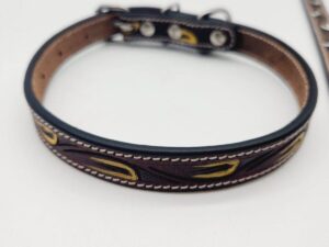 Leather Dog Collar For Sale Ranch Hand HUGE Clearance Blowout Prices Sunflower Turquoise Dog Collars 12