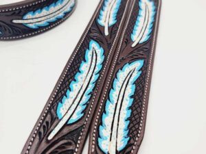 Leather Dog Collar For Sale Ranch Hand HUGE Clearance Blowout Prices Sunflower Turquoise Dog Collars 19