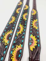 Leather Dog Collar For Sale Ranch Hand HUGE Clearance Blowout Prices Sunflower Turquoise Dog Collars 25