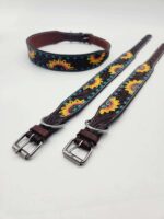 Leather Dog Collar For Sale Ranch Hand HUGE Clearance Blowout Prices Sunflower Turquoise Dog Collars 28