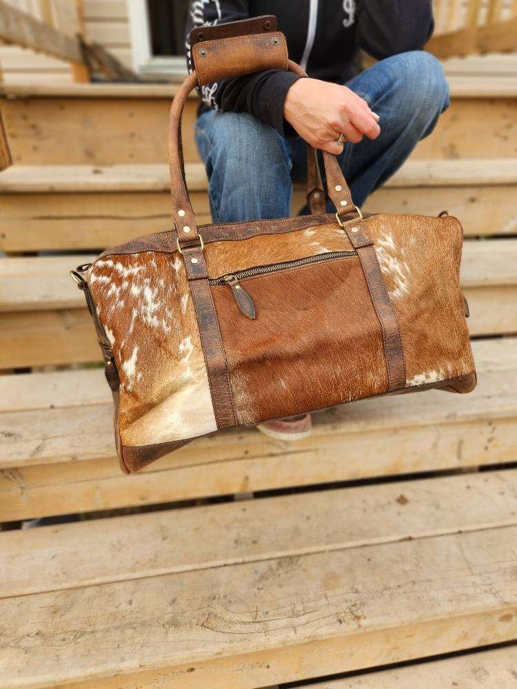 Distressed Leather Duffel Bag / Travel Bag- The Vintage - Ranch Hand Store