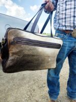 Hair On Cowhide Duffel Bag Leather Mens Bag Travel Bag Carry on weekend bag Womens Fashion (10)