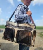Hair On Cowhide Duffel Bag Leather Mens Bag Travel Bag Carry on weekend bag Womens Fashion (5)