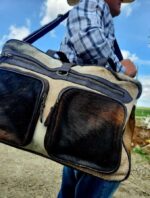 Hair On Cowhide Duffel Bag Leather Mens Bag Travel Bag Carry on weekend bag Womens Fashion (7)