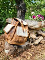 Cowhide Leather Backpack Saddle Blanket Western Fashion Cowgirl Back to School Travel Native Cowhide Purse Backpack (1)