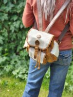 Cowhide Leather Backpack Saddle Blanket Western Fashion Cowgirl Back to School Travel Native Cowhide Purse Backpack (8)