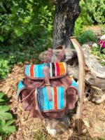 Dreaming in turquoise leather mini backpack purse western (11)