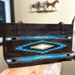 a western tote bag purse bags leather fashion bag diaper bag travel bag weekend bag purse tote saddle blanket (33)