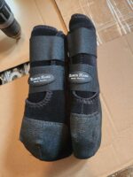 Black Splint Tendon Boots Horse Leg Protection For Sale (1)