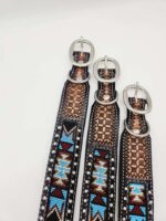 Leather Dog Collars Beaded Beadwork Dog Collars with beads sturdy padded comfortable western ranch dog cowboy (18)