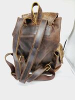Cowhide Leather Backpack Saddle Blanket Western Fashion Cowgirl Back to School Travel Native Cowhide Purse Backpack (54)