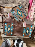 Saddle Blanket Duffel Bag Western Purse Carryon travel bag weekend bag crossbody cowgirl boho gypsy fashion (2)