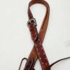 Red buckstitch headstall