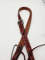 Red buckstitch headstall