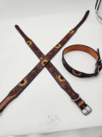 A LEather Dog Collar Sunflower (5)