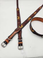 A LEather Dog Collar Sunflower (6)