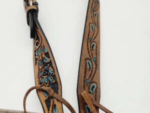 Leather Headstalls Western Bridles Beaded Sunflower Leather Bridles Western Horse Tack (64)