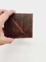 Leather Wallet Fathers day gift , gift for dad, Handmade men's leather wallet LeatherTriBi fold Wallet, Personalized Wallet, Men's Wallet, minimalist wallet, Groomsmen (10)