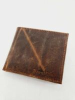 Leather Wallet Fathers day gift , gift for dad, Handmade men's leather wallet LeatherTriBi fold Wallet, Personalized Wallet, Men's Wallet, minimalist wallet, Groomsmen (12)